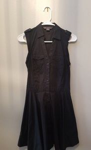 Armani Exchange Black Collared Dress